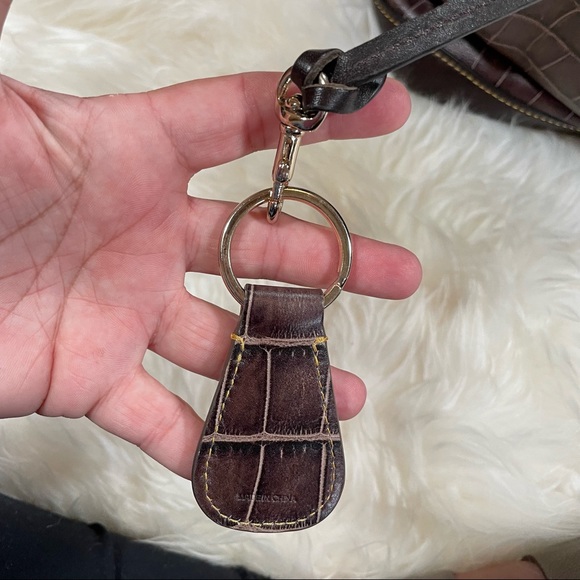 Dooney & Bourke Brown Croc Hobo Shoulder Bag - Picture 10 of 10